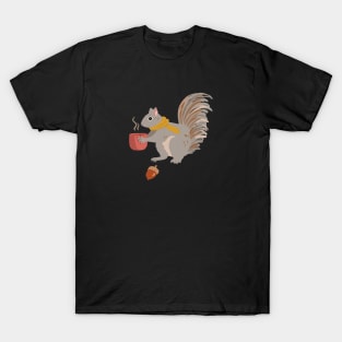 Squirrel with Coffee T-Shirt